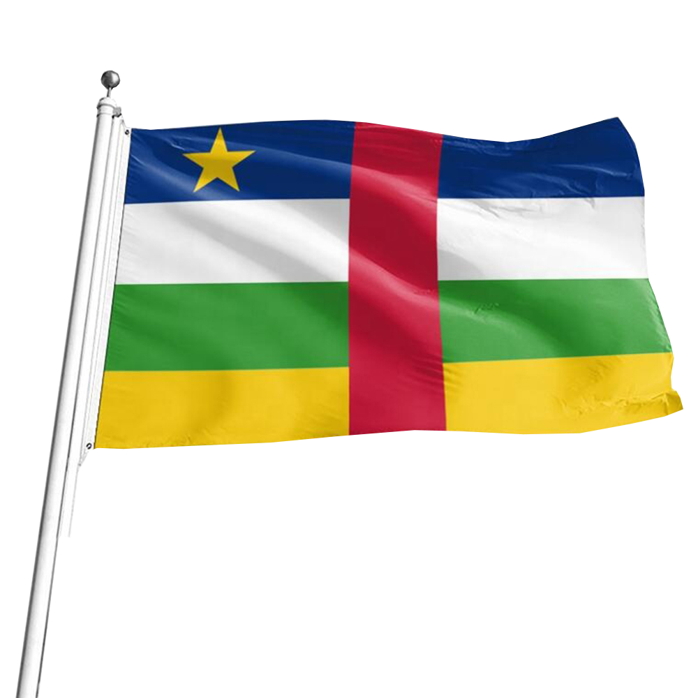 中非共和国选举旗帜/T恤/围巾套装定制-01